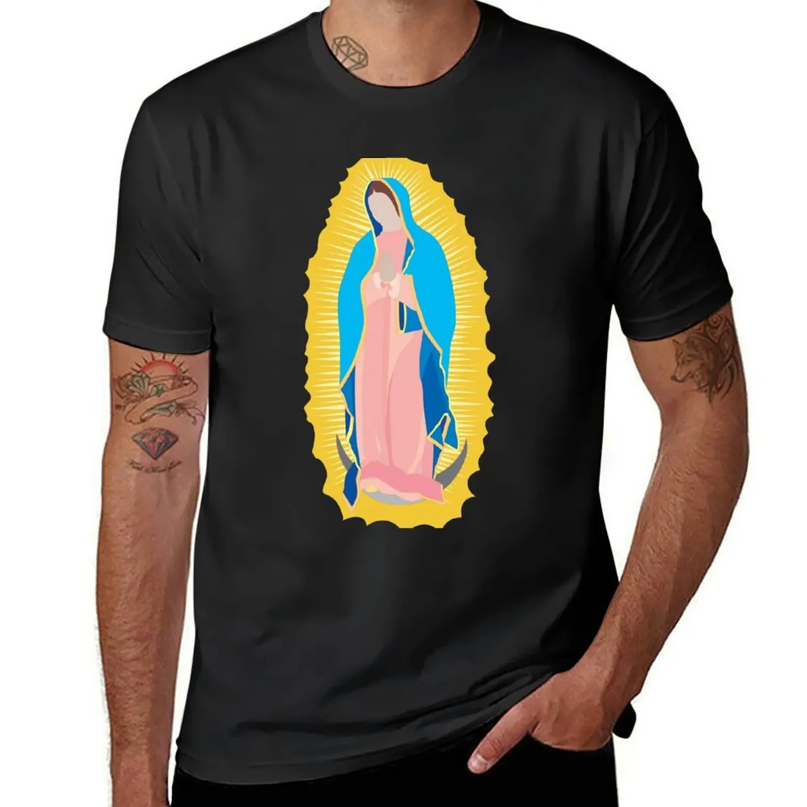 Футболка Virgen de Guadalupe/Virgin/Masonona/Наша леди мужская одежда на день Святого Валентина