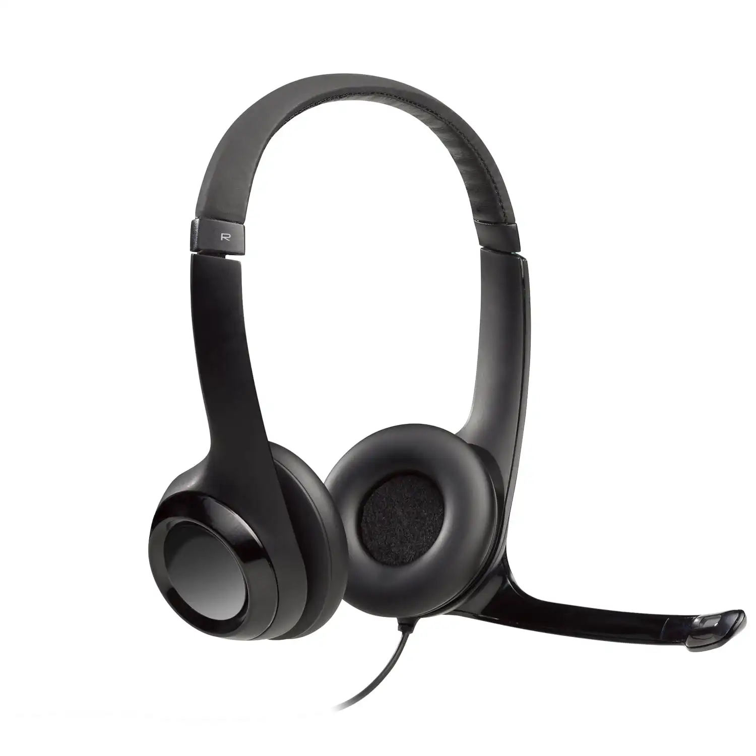 

H390 Wired Headset, Stereo Headphones with Noise-Cancelling Microphone, USB, In-Line Controls, PC/Mac/Laptop, Black