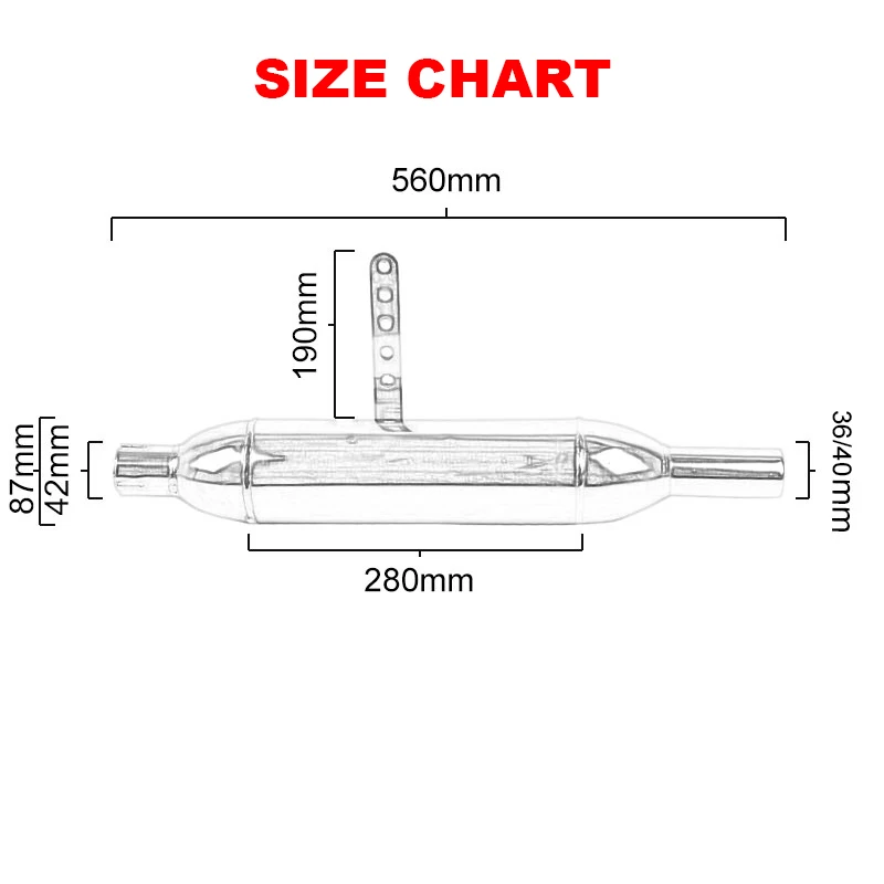 36мм 40мм Классический мотоцикл Мотоцикл Винтажный Выхлоп Ретро Электропокрытие Краска Escape Moto для Yamaha XS400 XJR1300 CB40 on.