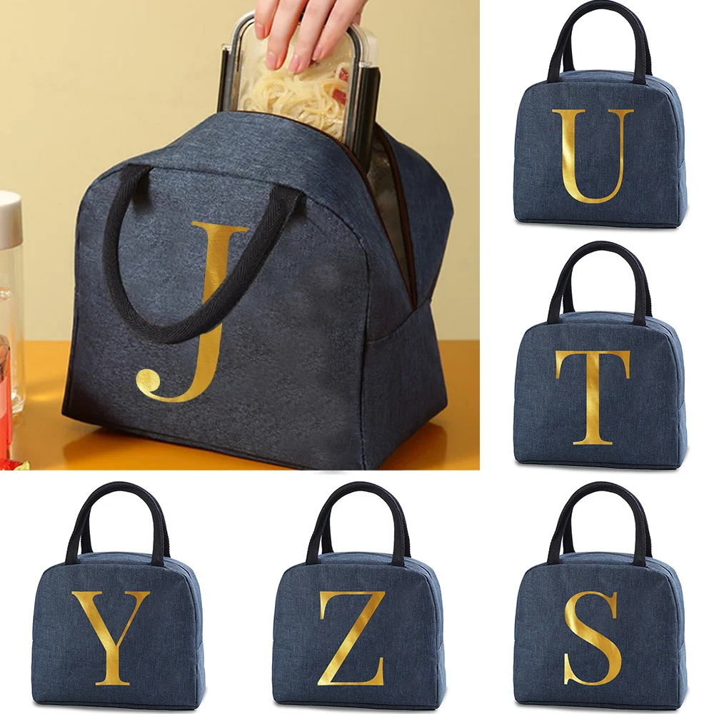 

Portable Lunch Bag New Thermal Insulated Lunch Box Tote Cooler Bag Bento Pouch Lunch Container School Food Storage Bags Handbags