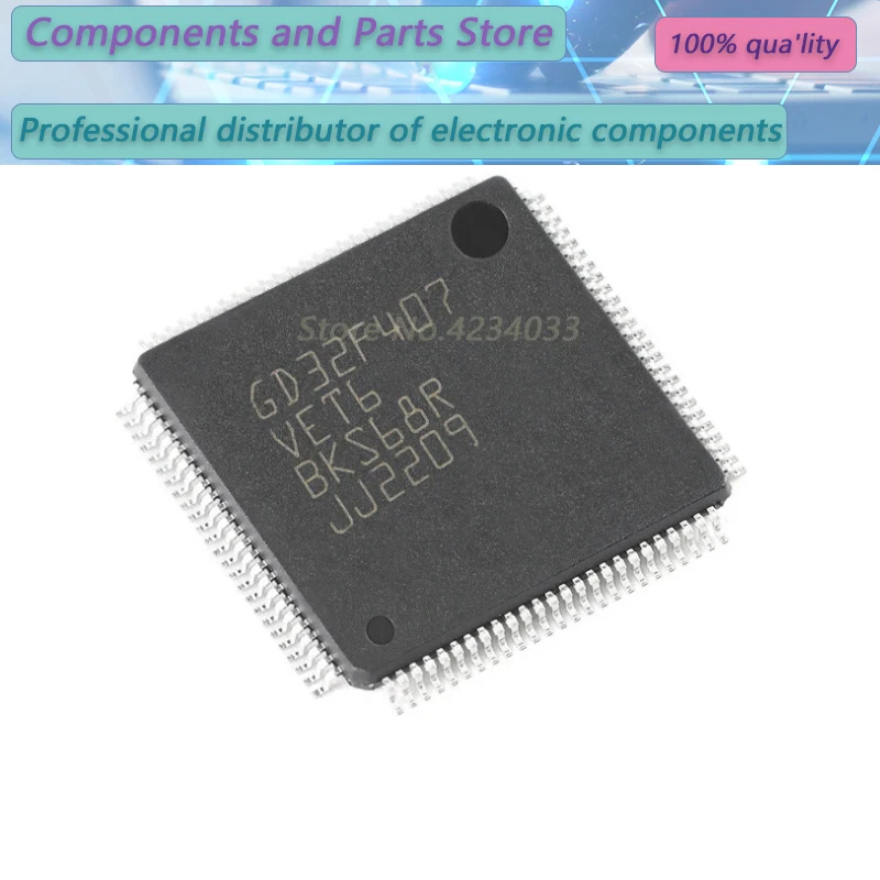 

GD32F407VET6 LQFP-100 GD32F407 GD32F407VGT6 LQFP100 Cortex-M4 32-bit Microcontroller MCU IC Controller Chip New Original