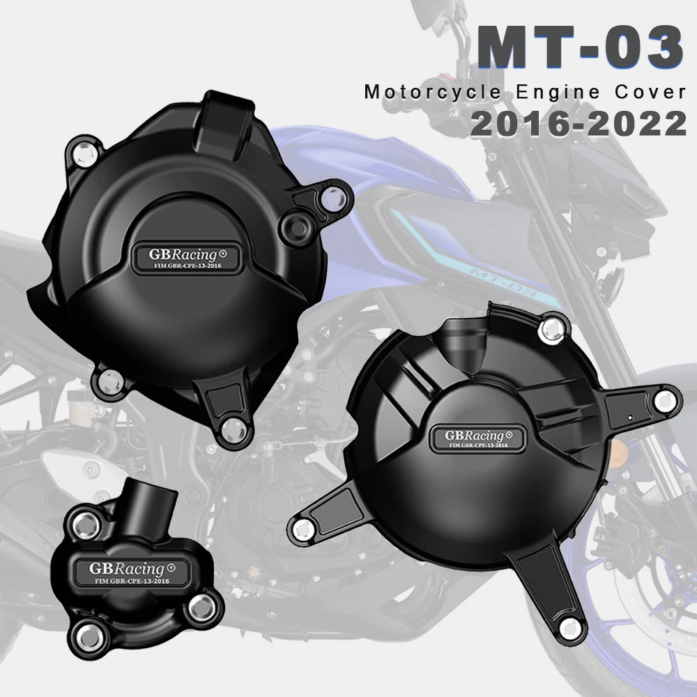 

Motorcycle Engine Cover Matte Black Clutch Guard MT03 Accessories 2022 for Yamaha MT-03 2016 2017 2018 2019 2020 2021