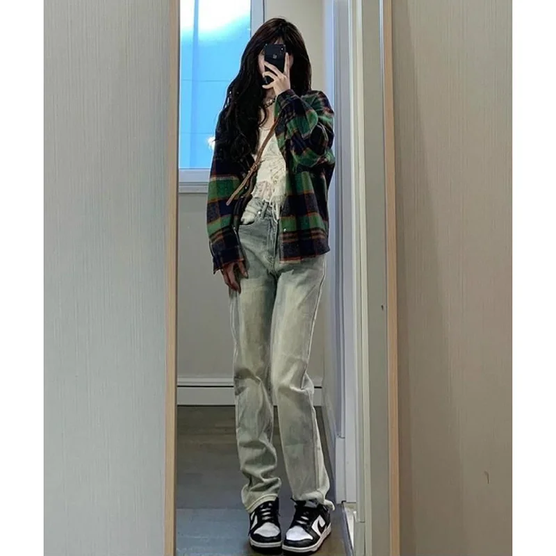 Streetwear Denim Vintage Clothes Women's Pants Newjeans Baggy Jeans Woman High Waist Female Clothing Korean Fashion Y2k