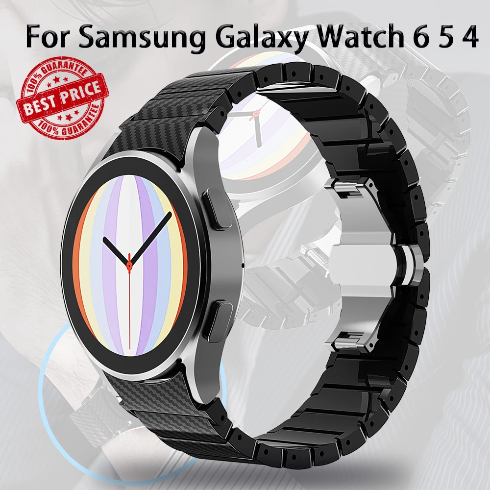 

Ремешок из углеродного волокна для Samsung Galaxy 6/5/4/Classic, пластиковый браслет для Galaxy Watch Band 43 мм 42 мм 40 мм, 47 мм 46 мм 44 мм