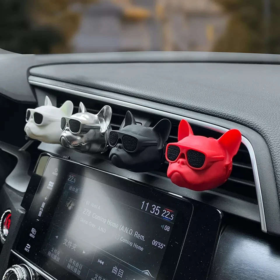 

New Bulldog Car Perfume Fragrance Diffuser air fresheners Clip Auto Vents Scent Parfume Gift Box Auto Decor Car Accessories