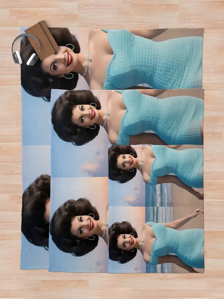 Annette Funicello арт Плед Рождественские украшения Лохматые дизайнерские одеяла для