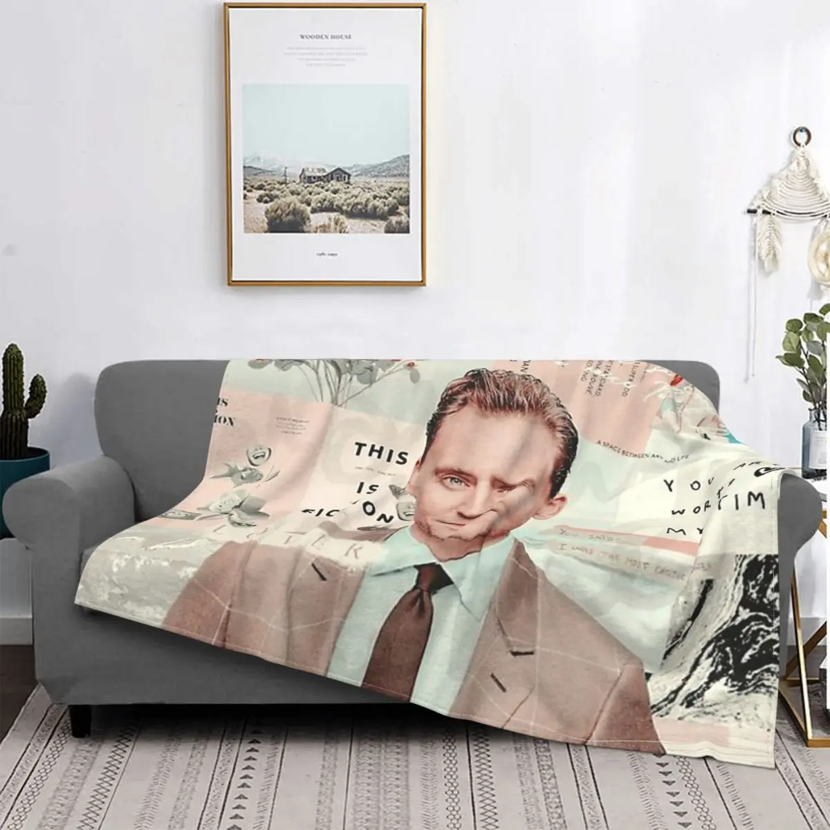 

Одеяло с флисовой подкладкой Tom Hiddleston в комплекте, многофункциональное супермягкое покрывало для постельного белья, офисный ковер