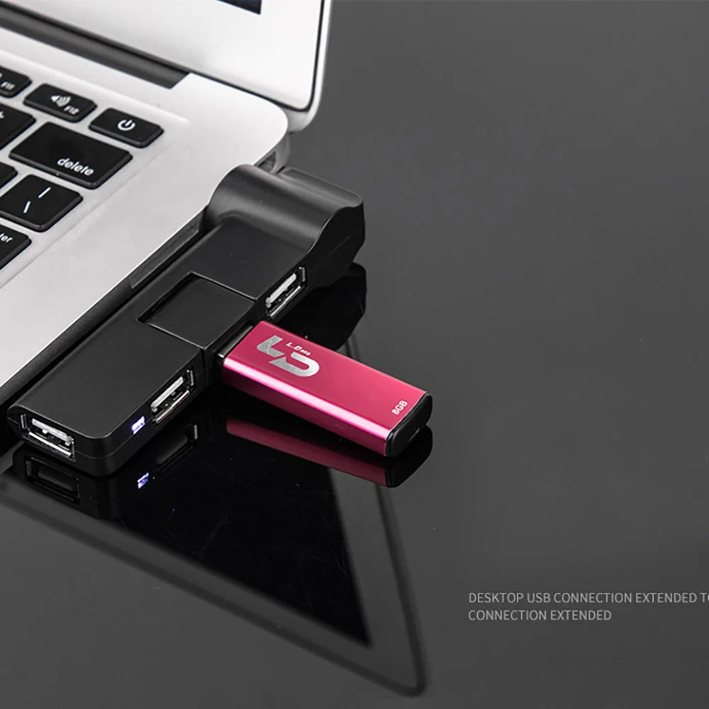 Вращающийся USB-концентратор 4 порта 180 градусов поворотный концентратор USB2.0 1 в