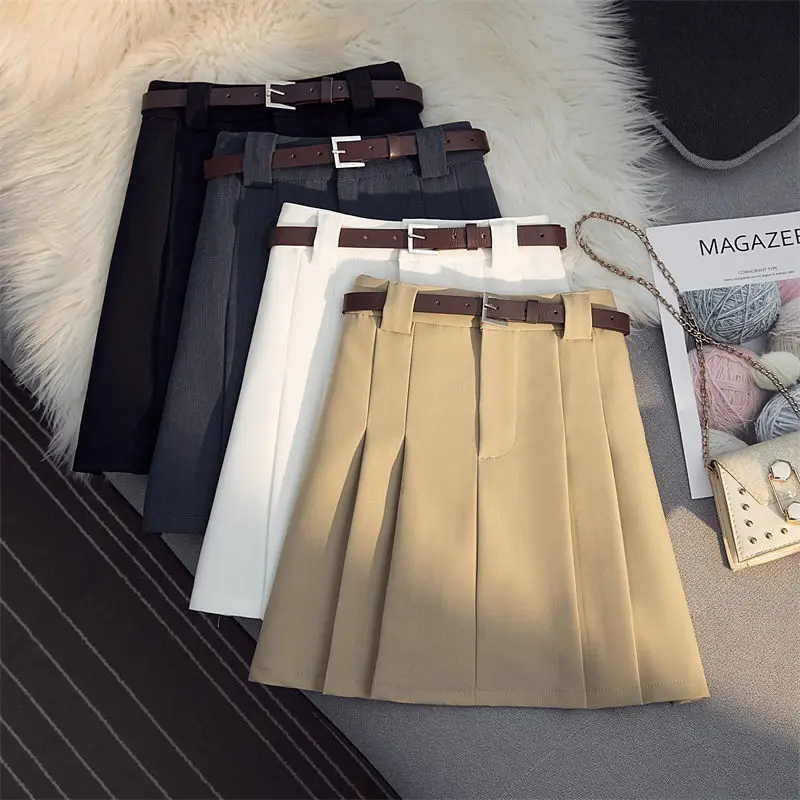 

Новая летняя женская плиссированная юбка, Женская трапециевидная юбка, новинка 2022, короткая юбка в Корейском стиле, теннисная юбка выше колена, мини