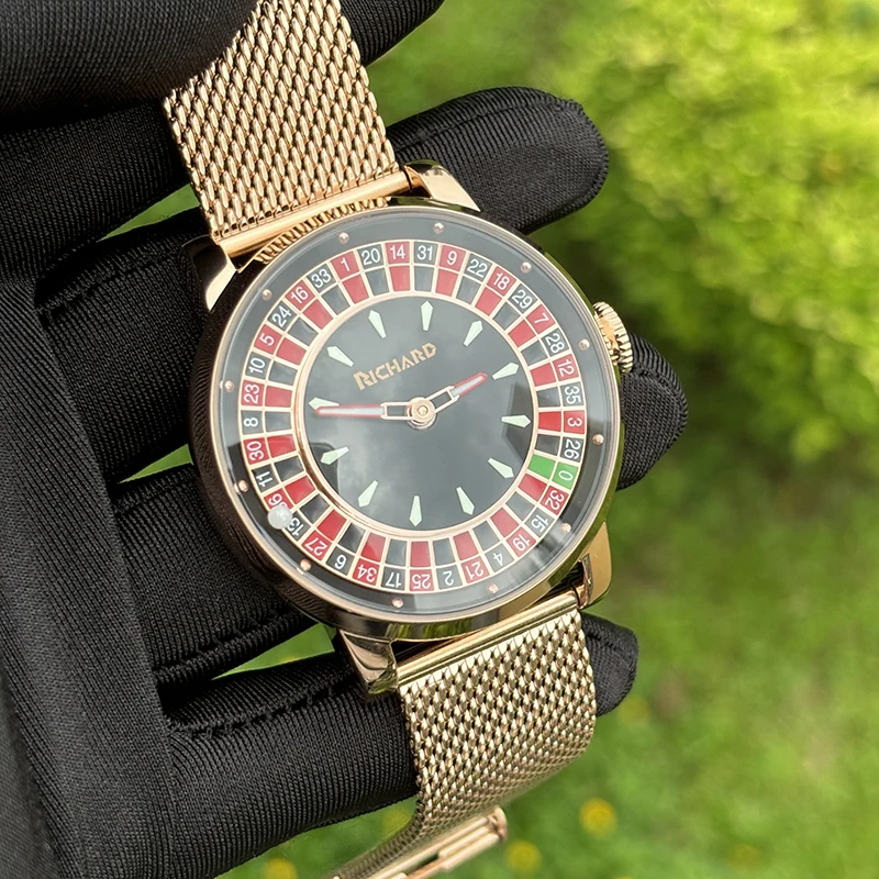 Richard Jacob &amp Co NH35 Betting Market Мужские механические часы Часы из сапфирового стекла