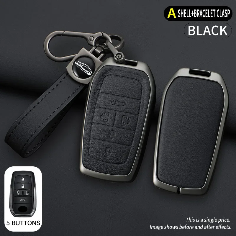 

Чехол для автомобильного ключа из цинкового сплава, брелок с дистанционным управлением, брелок для Toyota Alphard PREVIA Voxy Noah Esquire Vellfire Harrier