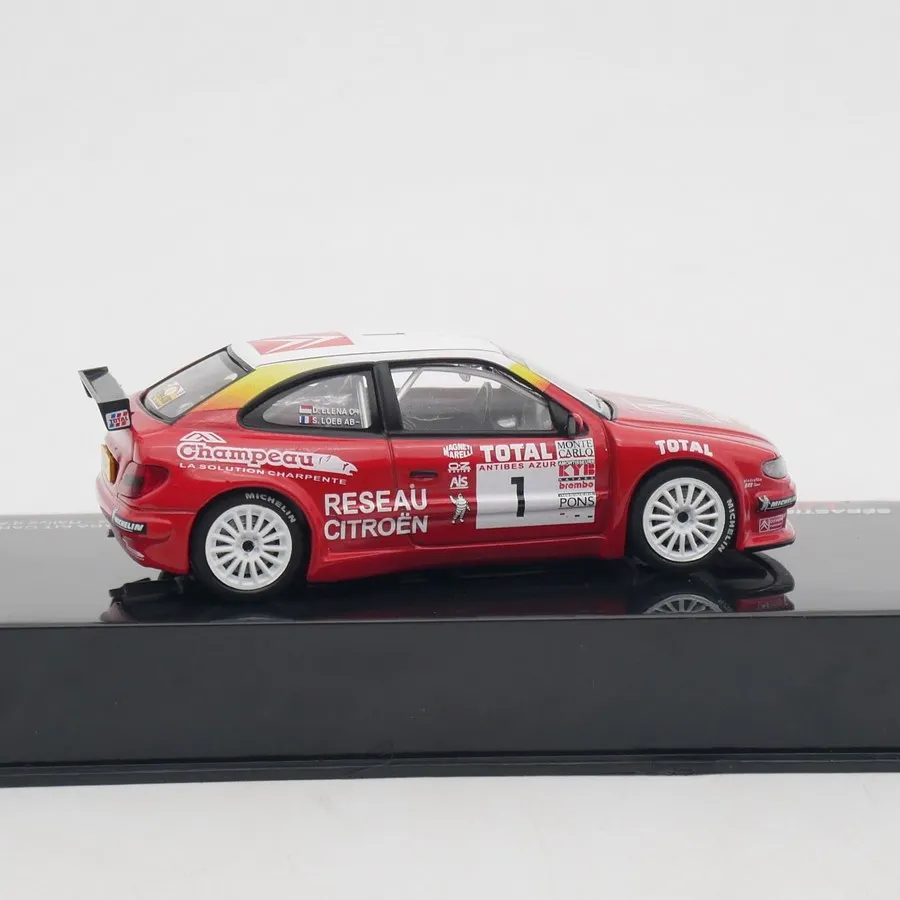 Фото Масштабная модель IXO 1:43 из литого сплава: Citroen Xsara Kit Car WRC 2001. Коллекционная классическая ностальгическая модель автомобиля. Подарок для взрослых, сувенир, статическая модель для демонстрации. №4