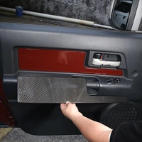 for toyota fj cruiser 2007 2021 abs matt blackcarbon fiber car door inner door panel cover trim sticker car accessories