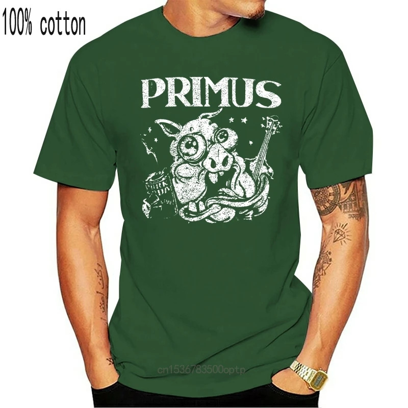 

New Primus Tee Shirt Cool Black Graphic Print Unisex Funk Rock Band T Shirts Printed T-Shirt Boys Top Tee Shirt Cotton