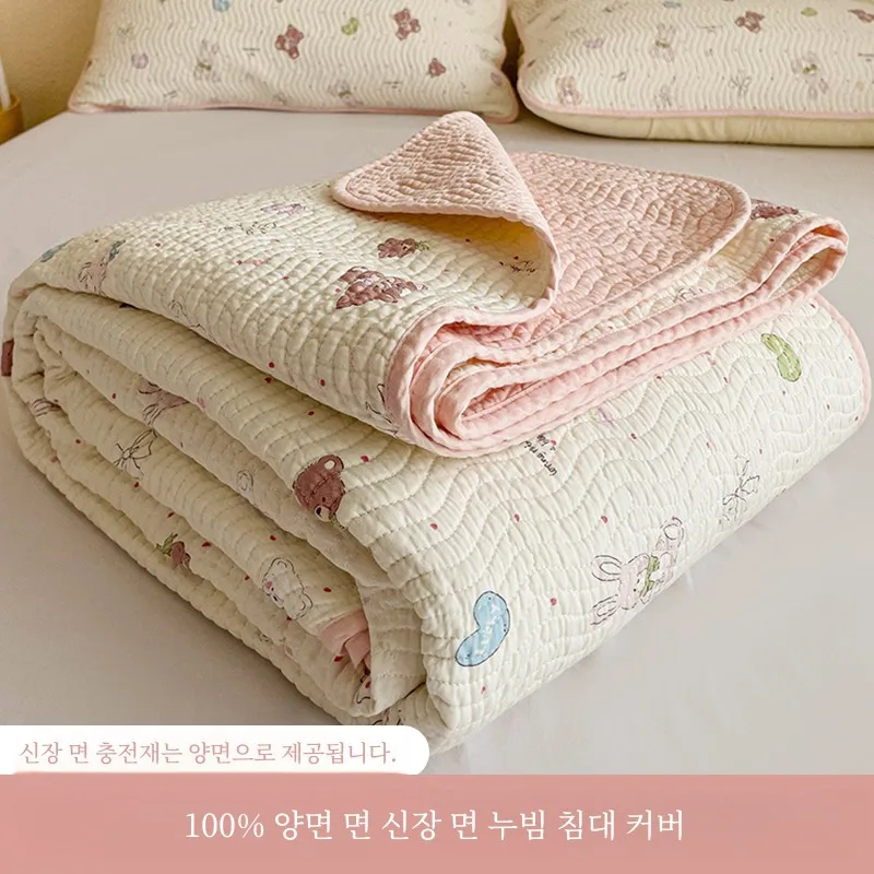 Class A Inner and Outer Cotton Bed Cover Tatami Xinjiang Filled Kang Single Double-Sided Sheet Three-...