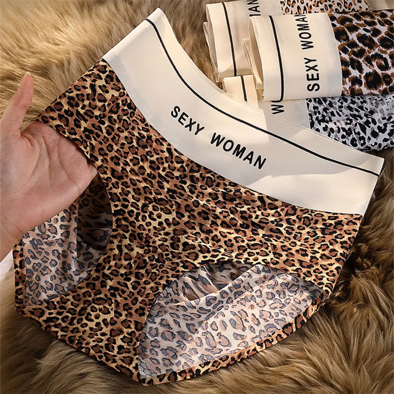 

Female Underpants Mid Waist Seamless Women Shapers Knickers Leopard Panties Fashion Sexy Briefs Body Shapewear Lady Underwear