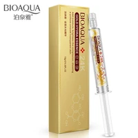 bioaqua 24k gold foil water light needle essence collagen smear hyaluronic acid moisturizing face serum skin care 10ml
