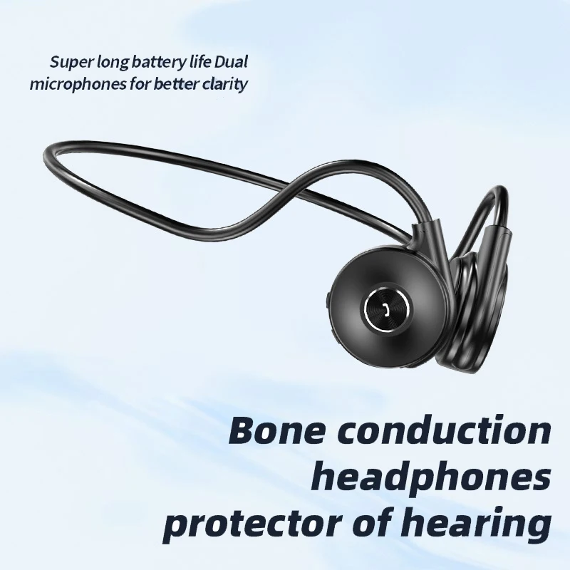 

Bluetooth Wireless Earphones Bone Conduction Core Waterproof Headphones Lenovo Open Ear Hook Light Weight Sports Headsets Xiaomi