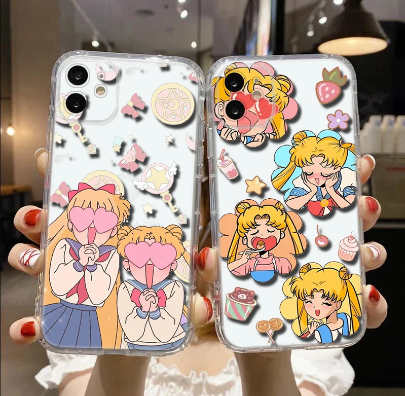 Мягкий чехол с рисунком Сейлор Мун для Samsung A7 A70 A71 A72 A8 A9 J2 J4 Plus J5 J6 Prime J7 J9 M30S M31 M51 M23 A04