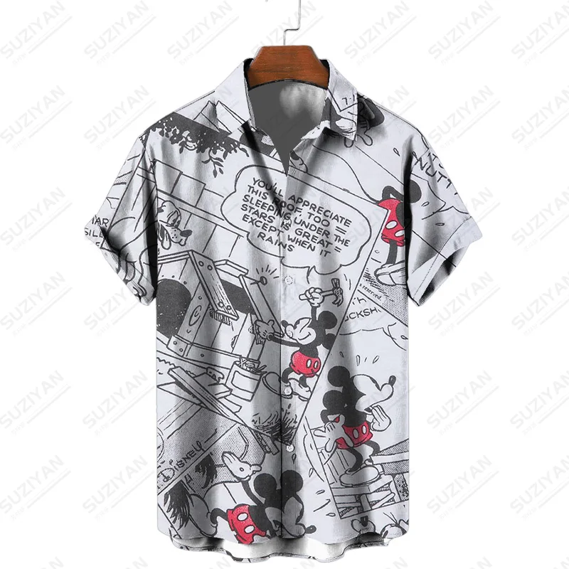 

Рубашка с коротким рукавом и принтом «Микки Маус»