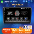 Автомагнитола 2 + 32 ГБ, 2DIN, GPS, Android, для Audi A3 8P 2003-2012 S3 2006-2012, навигация, мультимедиа, SWC, Wi-Fi