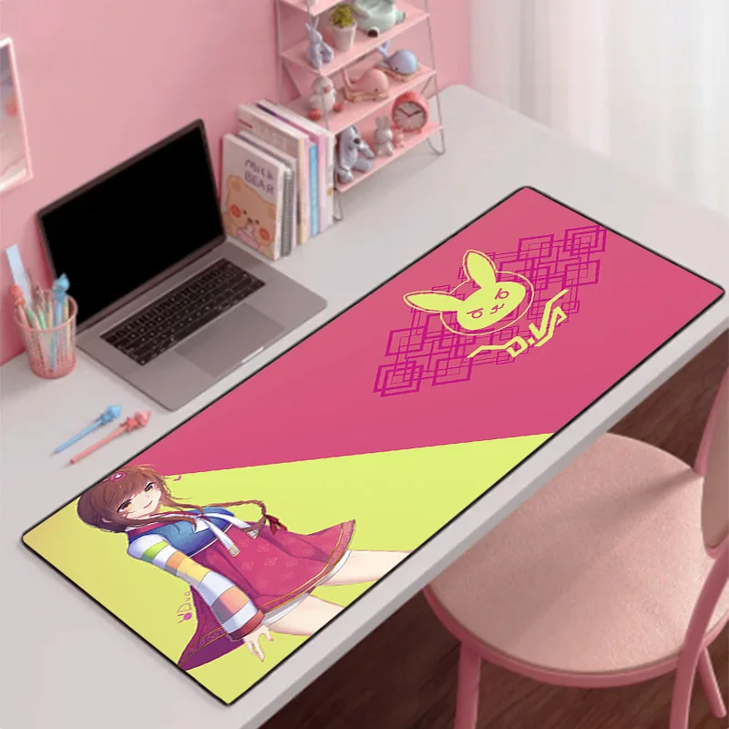 

Anime Gaming Overwatch DVA Mouse Pad Laptop Game Office Kawaii Mousepad Pc Accessories Keyboard Soft Cute Desk Mat for CS GO LOL