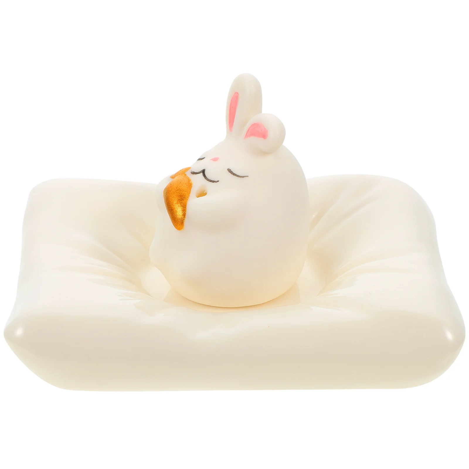 

Burner Rabbit Tray Animal Aromatherapy Fengshui Porcelain Ceramic Statue Holder Ash Stick Zodiac Figurine Decoration Holders