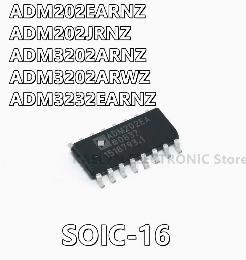 10 шт./партия ADM202EARNZ ADM202JRNZ ADM202 adm3202арнz ADM3202ARWZ ADM3202 ADM3232EARNZ ADM3232 SOIC-16