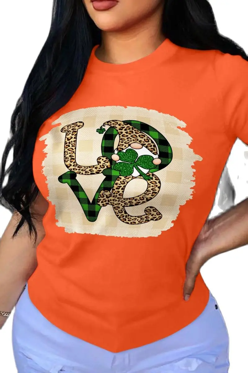 

Футболка женская оверсайз с коротким рукавом и принтом «любовь»