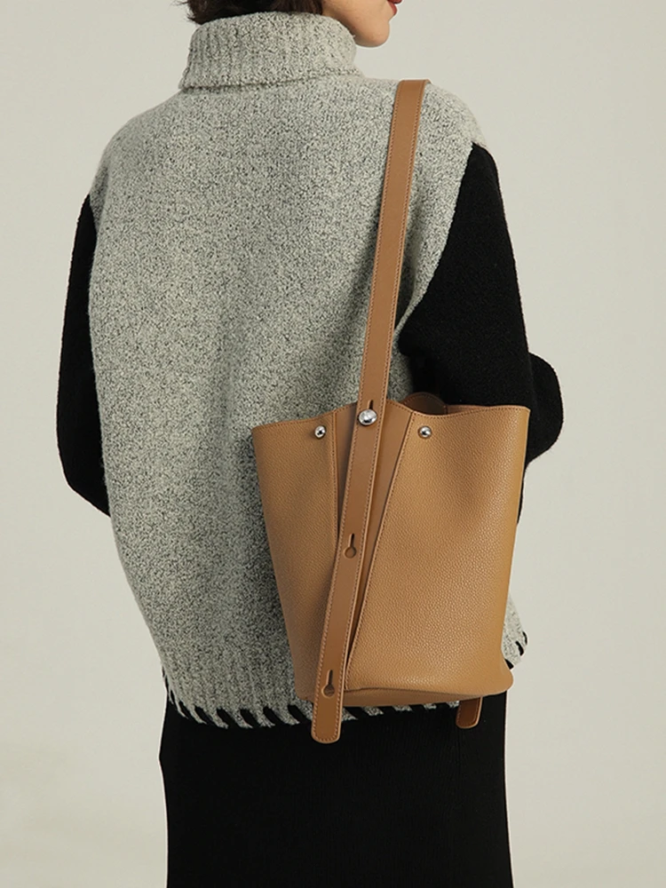 

Модная уникальная сумка-мешок женская сумка через плечо из натуральной кожи большая сумка из натуральной кожи