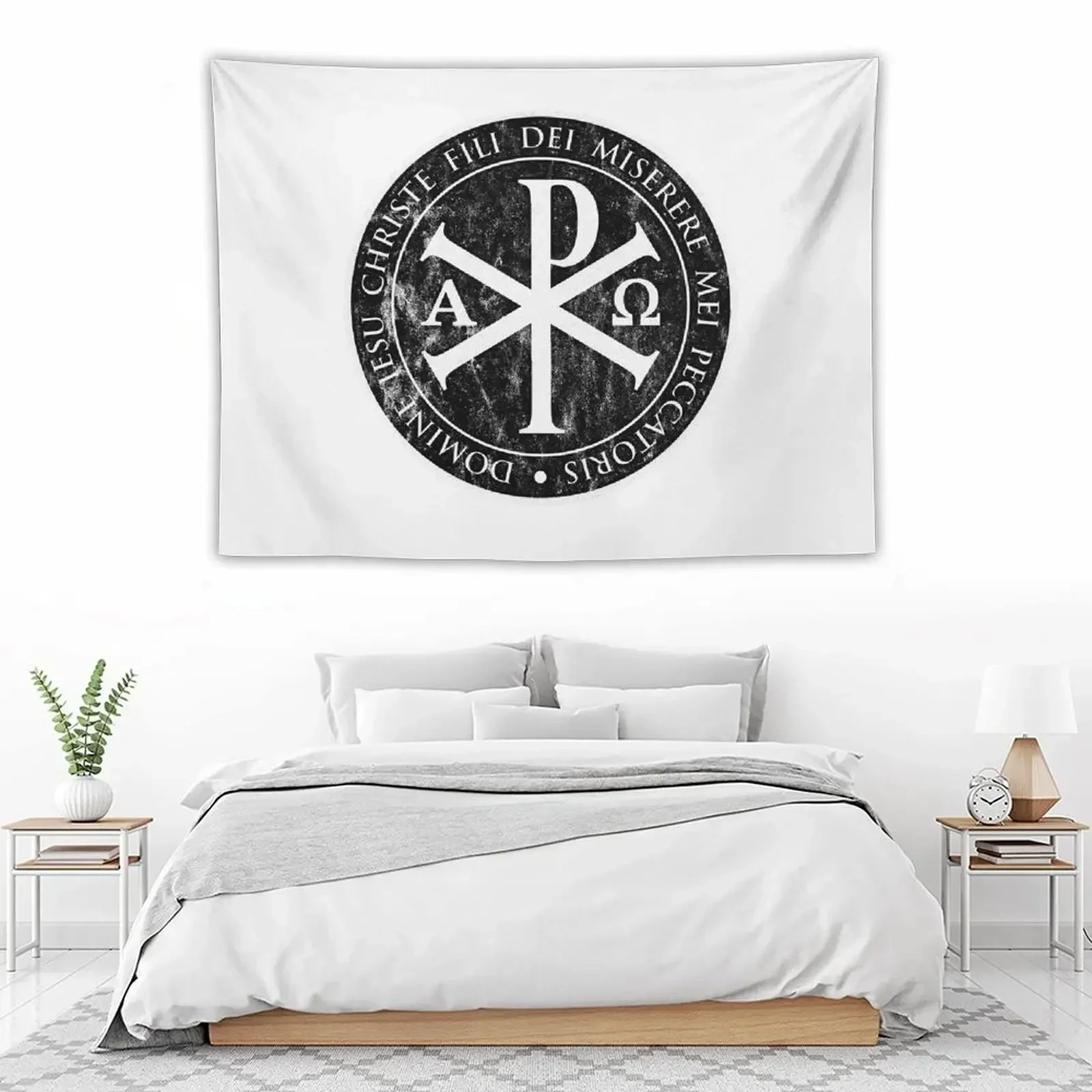 Рождественский Иисус IESU черный подарки для католиков христианские крест гобелен