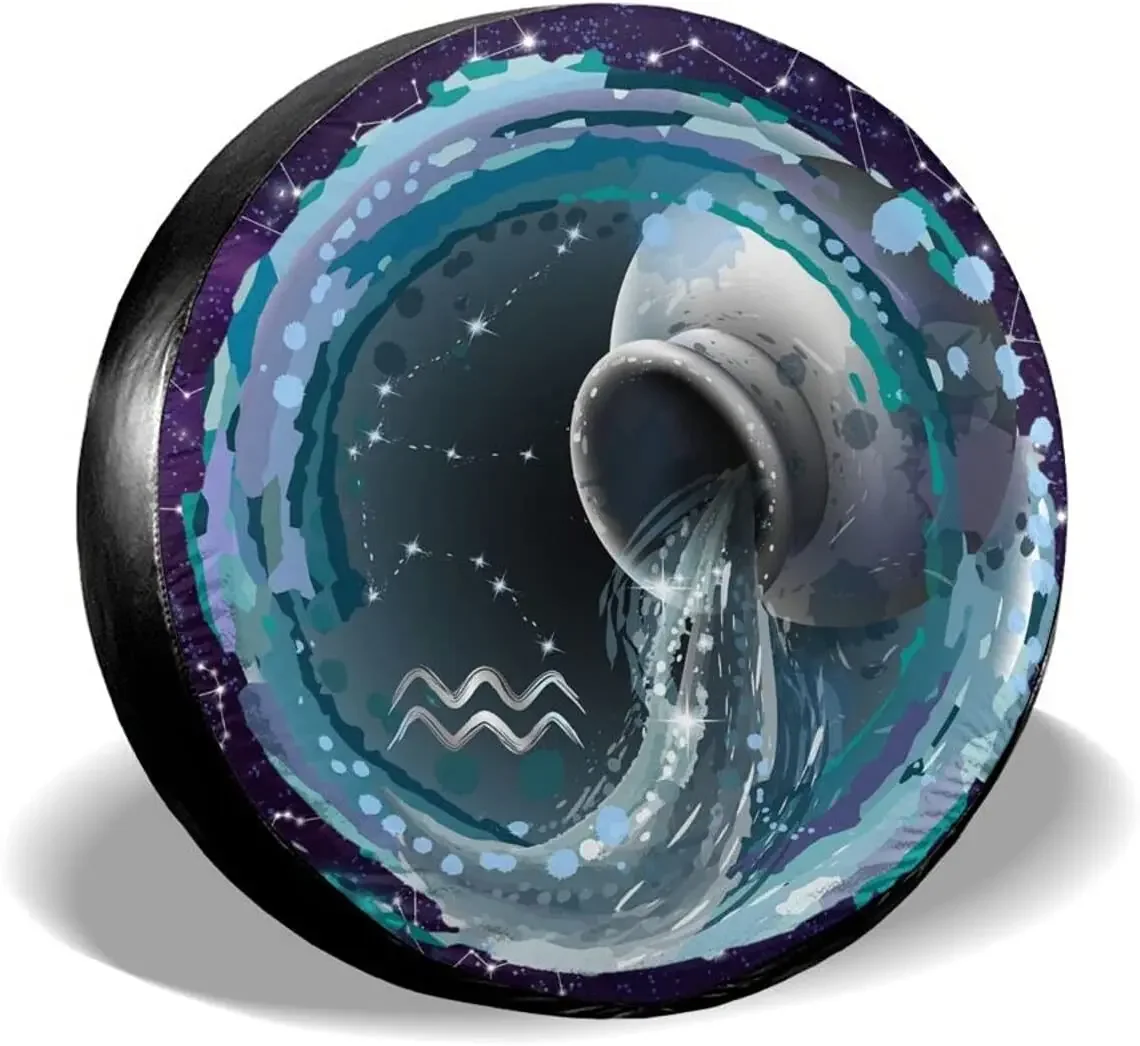 Осенний декор Водолей - знак зодиака чехлы для запасных шин милые автомобильные