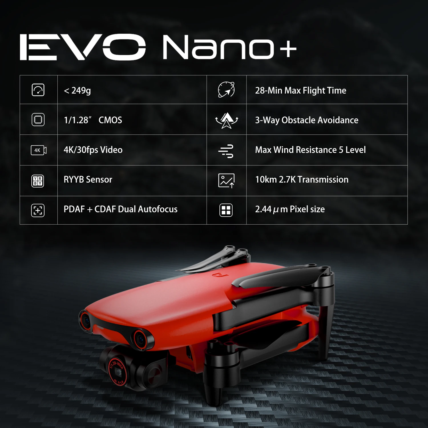 2022 Новый Дрон с камерой Autel Robotic EVO Nano + RYYB камера HD видео мини передача