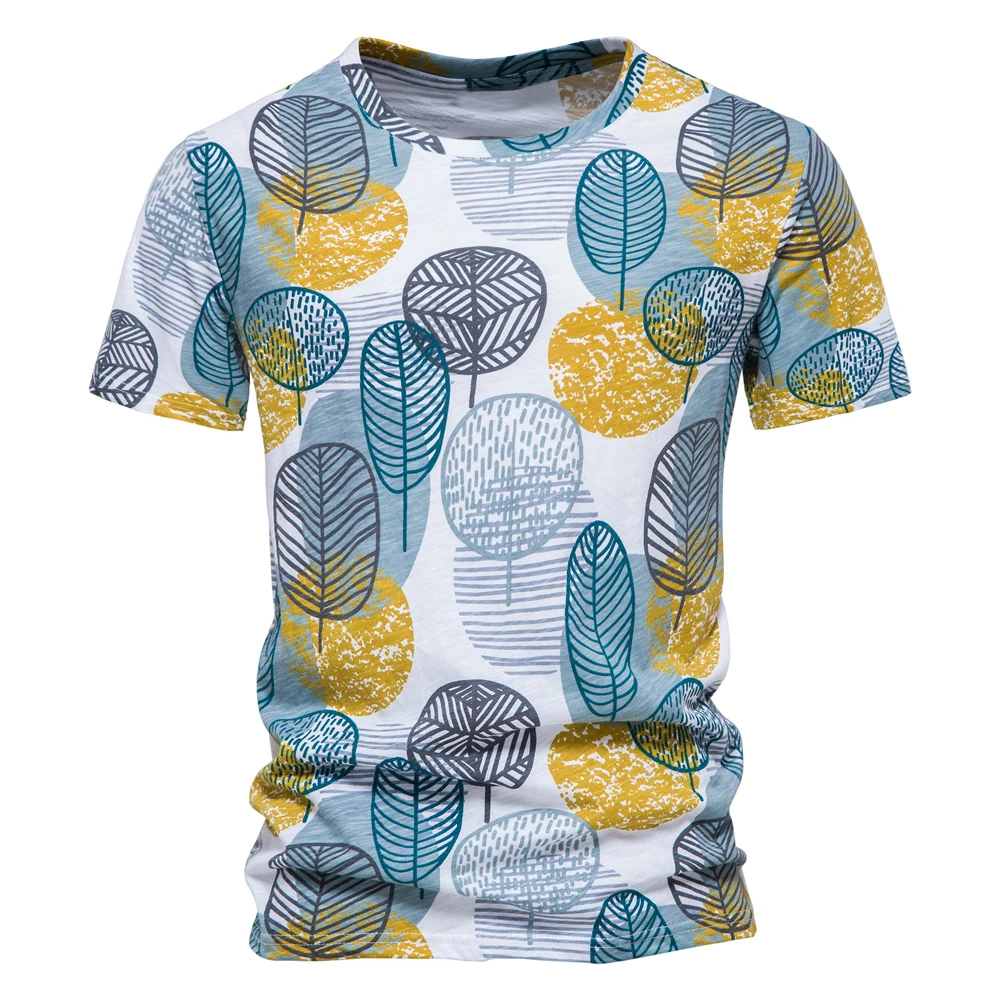 

Hawaiian T-Shirt Men's O Neck Short Sleeve Fashion Casual Designer 3D Printing Summer New Clothing Street Fashion Shirt