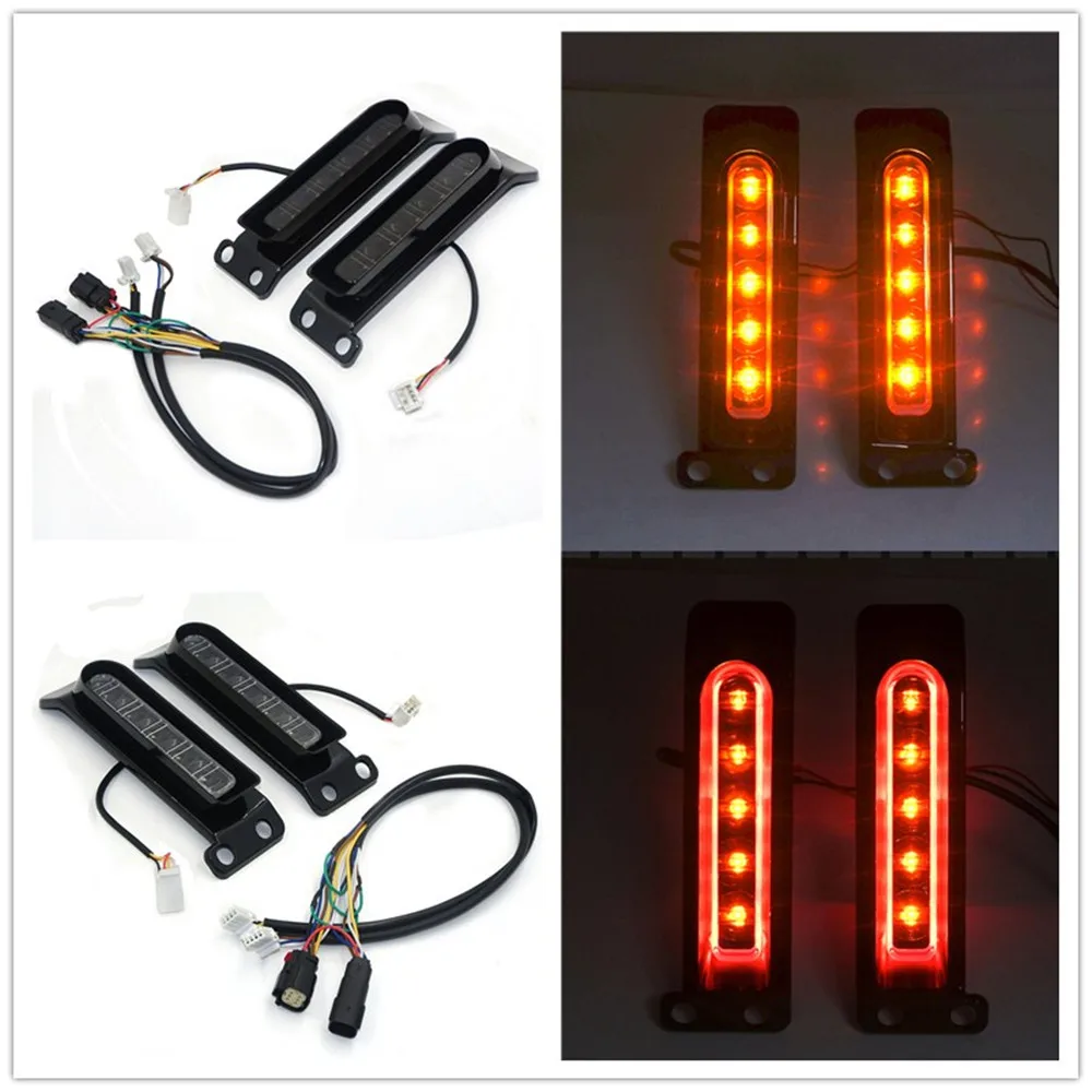 Lámpara LED auxiliar para guardabarros trasero, iluminación para Harley Davidson Road Electra Glide FLTRU 2014-2019, piezas de motocicleta de posventa
