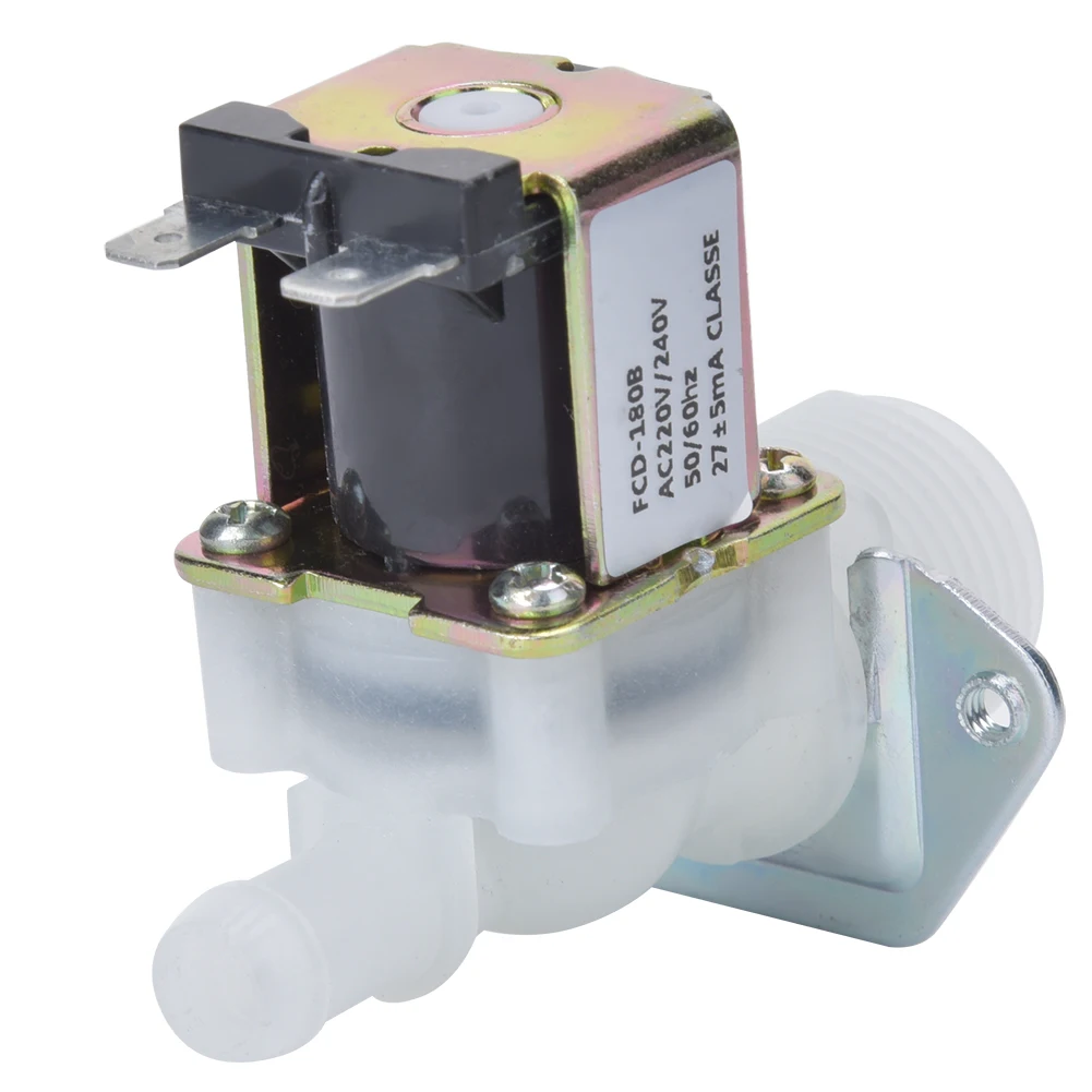 

3/4in Electric Solenoid Valve Inlet 1-Way Guide Plastic Connector for Home Using 220V Solenoid Valve Solenoid Valve