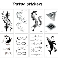 disposable fake tattoo simple personality small pattern female temporary waterproof tattoo stickers body art tattoo