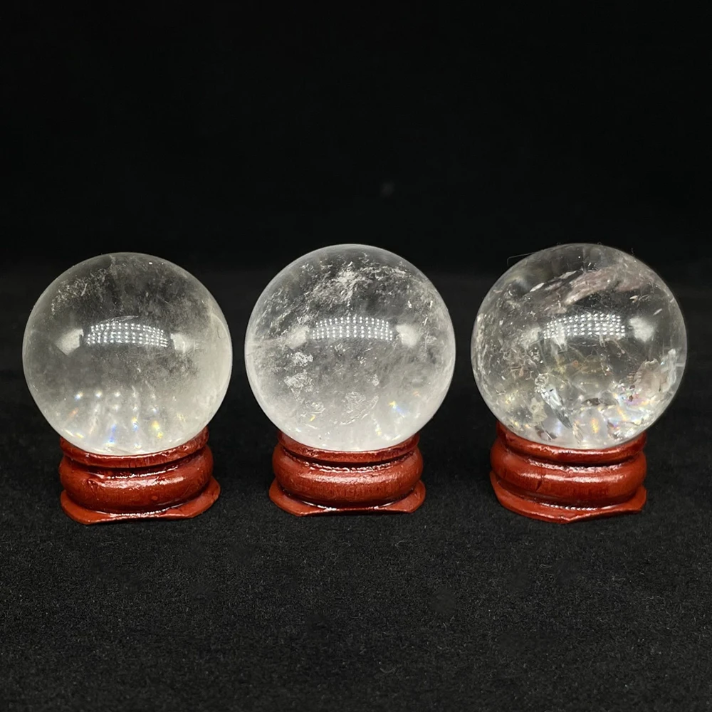 

1 шт. Белый хрустальный шар, натуральный хрустальный камень, декор для комнаты, лечебные кристаллы для ведра, Хэллоуин, Рождественское украш...