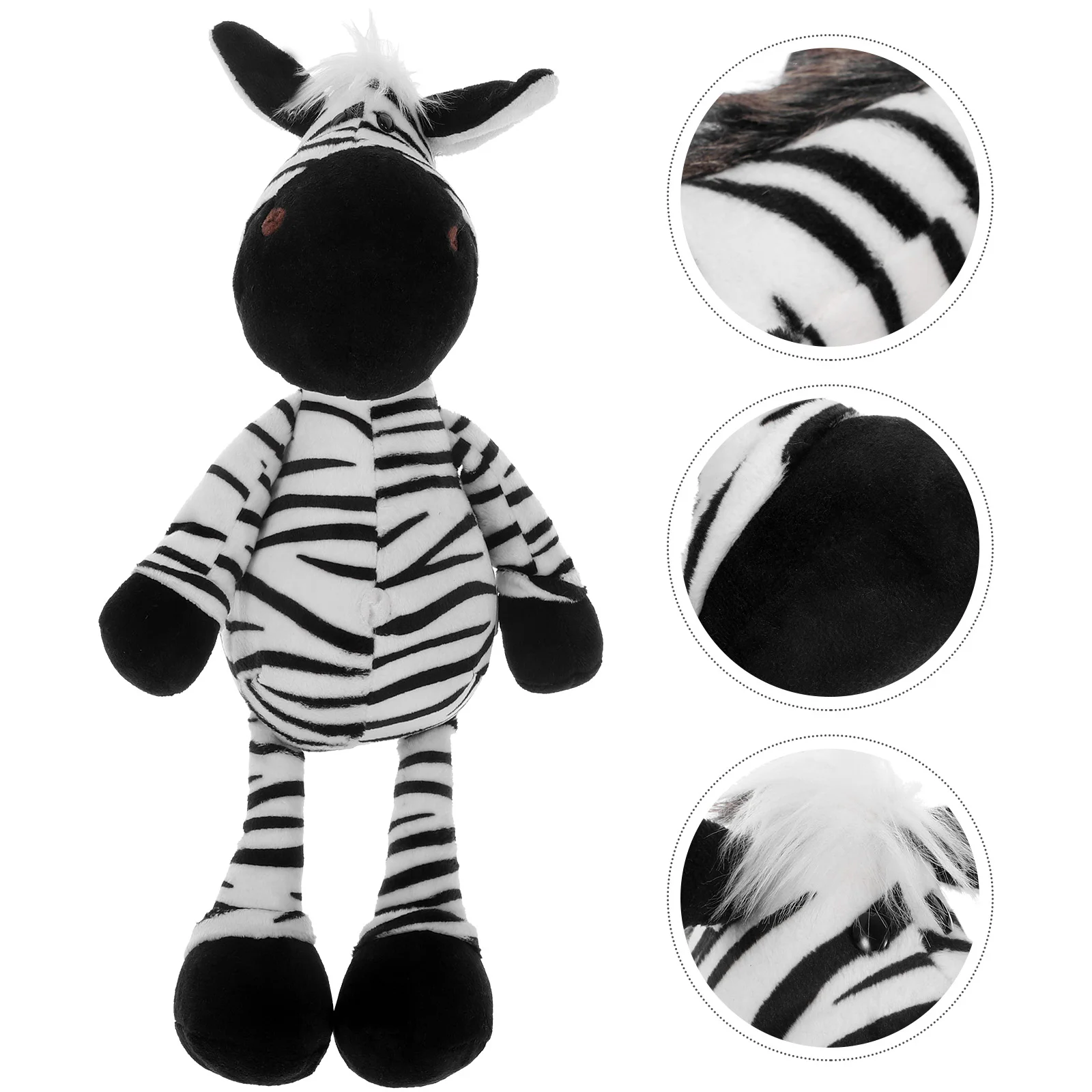 Плюшевые игрушки Зебра играющие в животные мягкие мультяшные для детей малышей