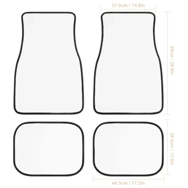 4 шт./комплект автомобильные коврики с абстрактным принтом
