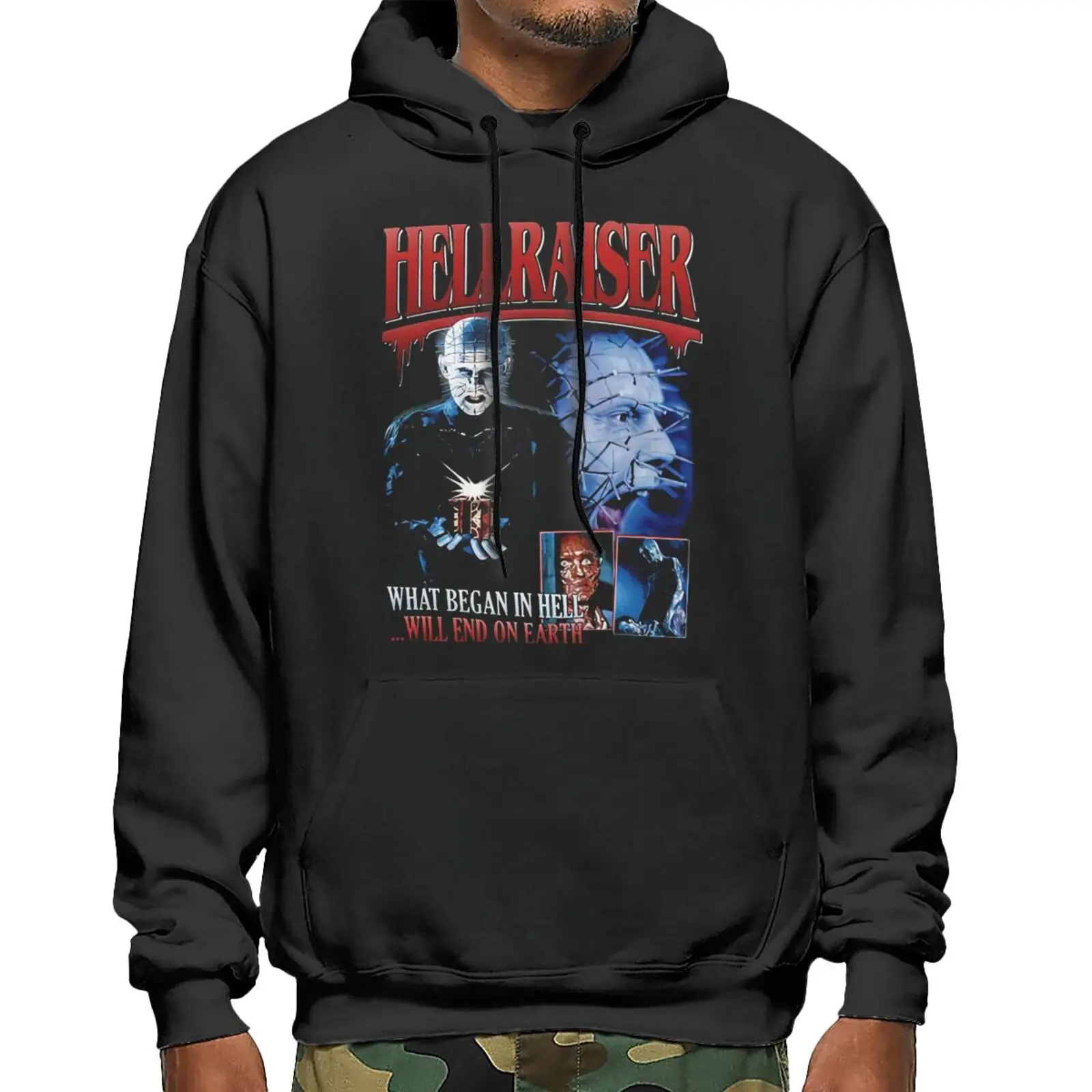 

Hellraiser Supernatural Horror Film Sweatshirts Hoodies Men 's Sweater Men's Sets Zip Hoodie Clothes For Teenagers Hoodies Men