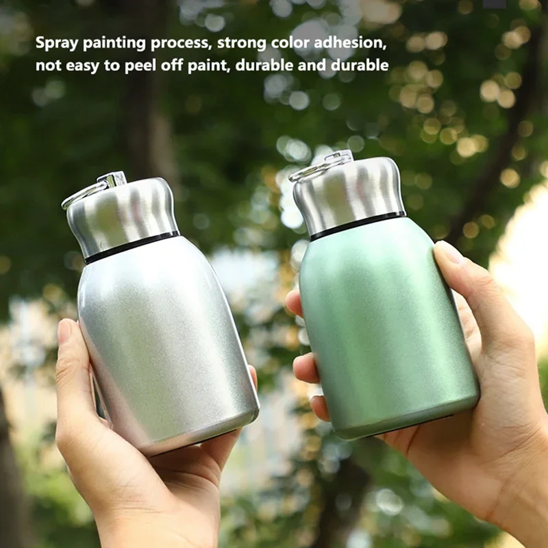 

300ml Mini Cute Coffee Vacuum Flasks Thermos Stainless Steel Travel Drink Water Bottle Thermoses Cups Mugs School Kids Gift