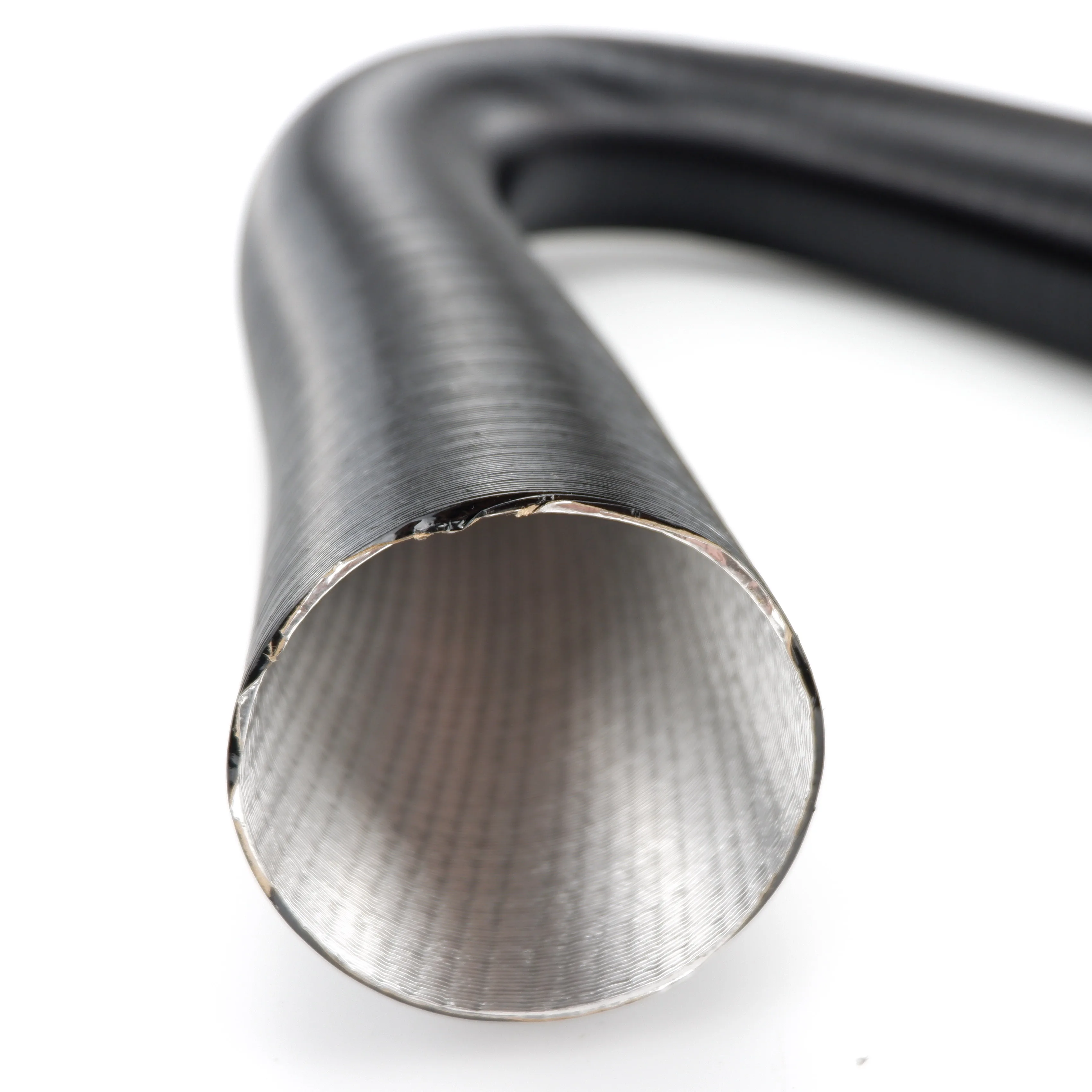 75mm Diameter 100-200cm Length Air Heater Duct Pipe Tube Hose Line Black Diesel Parking Heater For Webasto Eberspacher Propex images - 6