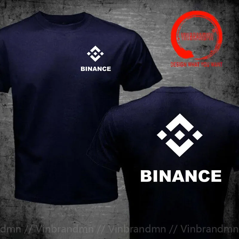 Трендовая повседневная футболка Binance Exchange Coin Crypto Мужская BNB Cryptocurrey Биткойн Одежда