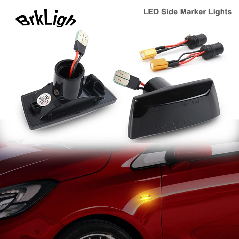 

2x Canbus LED Dynamic Side Marker Light Turn Signal Lamps For Opel Astra H Zafira B Corsa D Insignia Adam Meriva Chevrolet Cruze