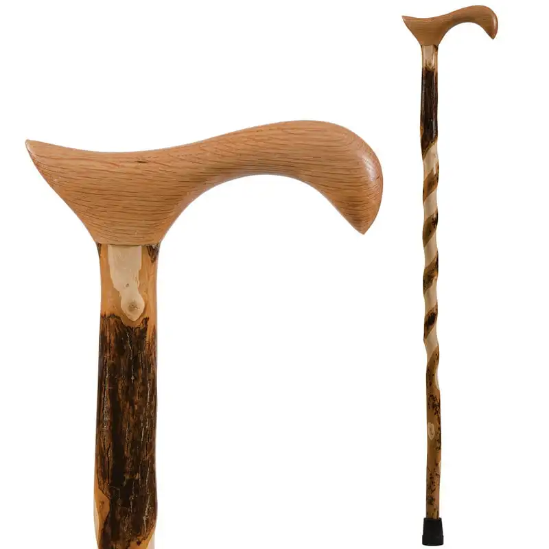 

Stylish Twisted Hickory Derby Walking Cane - The Perfect Accessory for Classic, Casual Ensembles. Guitar accesories Violin sound