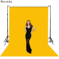 bright pure yellow backdrops for photography polyester fabric professional background aldult kids portrait photo studio props