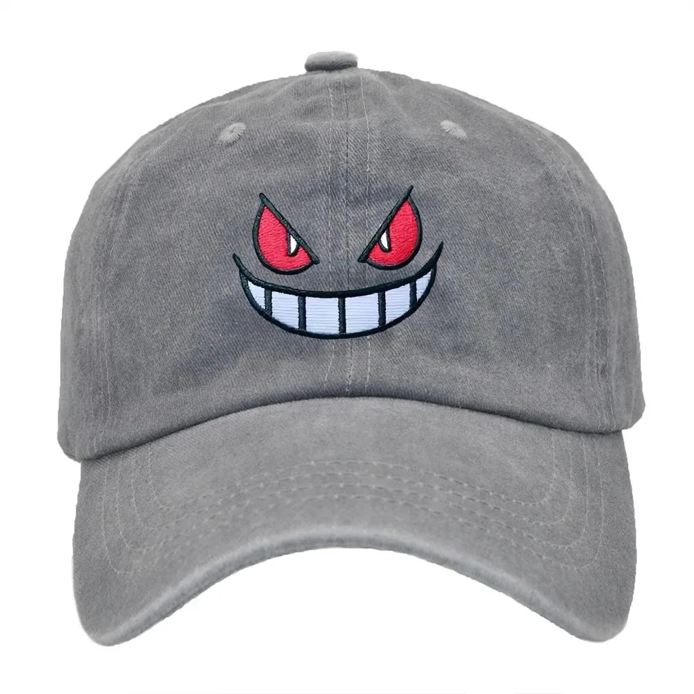 Бейсболка Bandai Pokemon Gengar, регулируемая спортивная кепка с вышивкой, фиолетово-черная, унисекс, для активного отдыха, подарок для фанатов (art.: 3920da7eaa150) - 3920da7eaa150