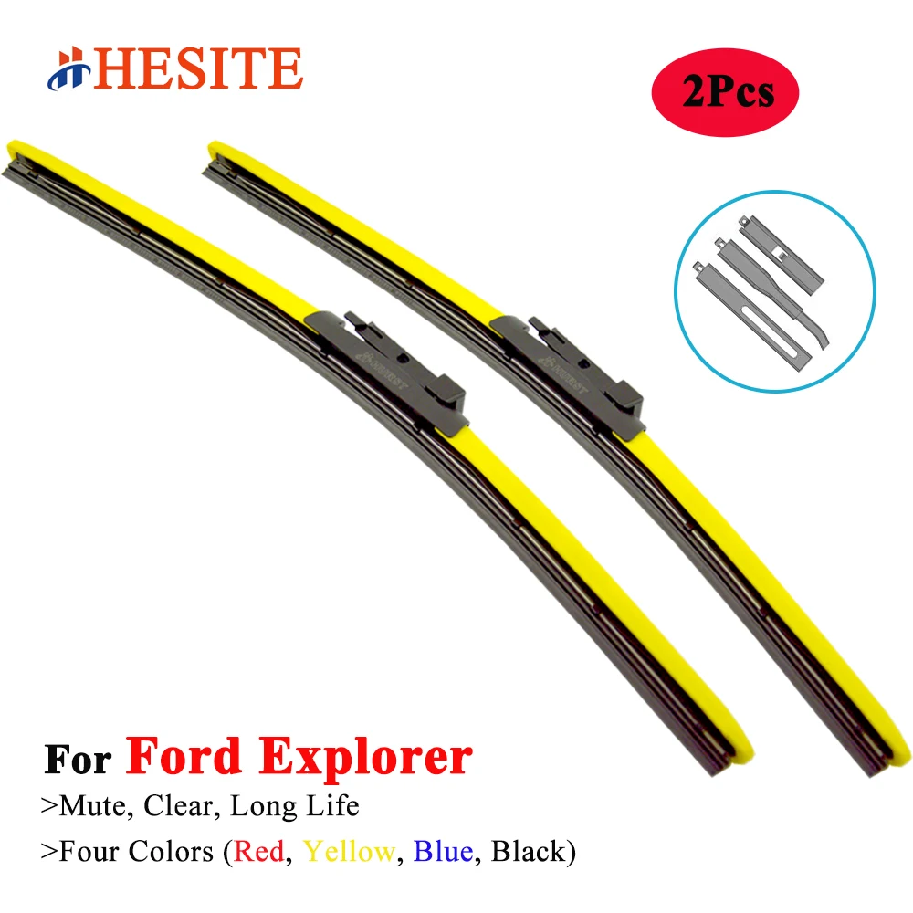 HESITE Colorful Hybrid Wiper Blades For Ford Explorer U502 U625 SUV 4WD 2010 2011 2012 2015 2016 2019 2020 2022 26