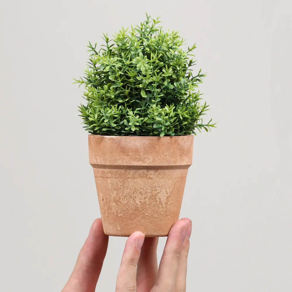 

Artificial Flowers Plants Potted Green Bonsai Pot Plants Fake Flower Ornaments For Home Decoration Craft Plant Decorative